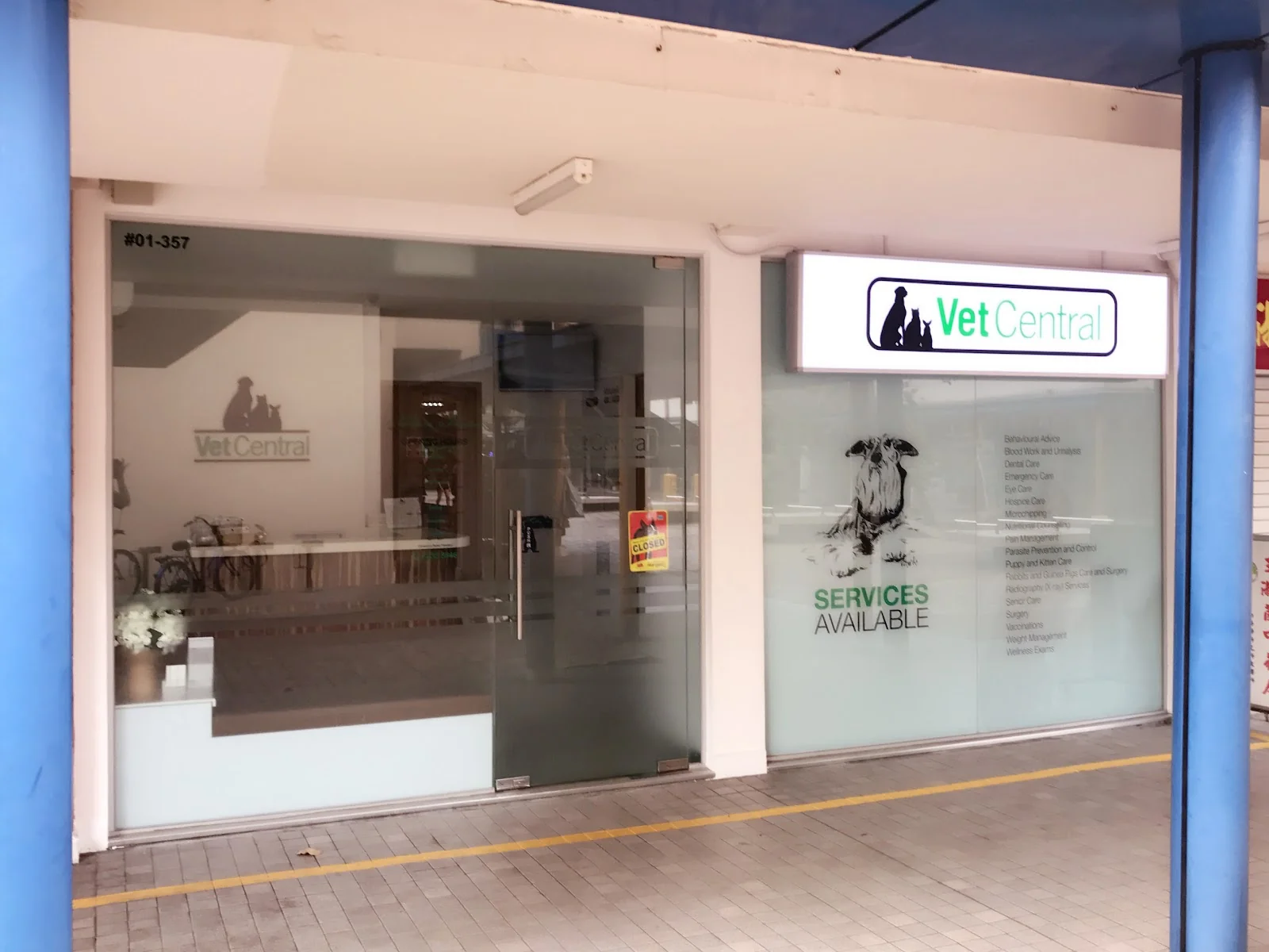 Exterior of Vet Central Pte. Ltd. in Toa Payoh.